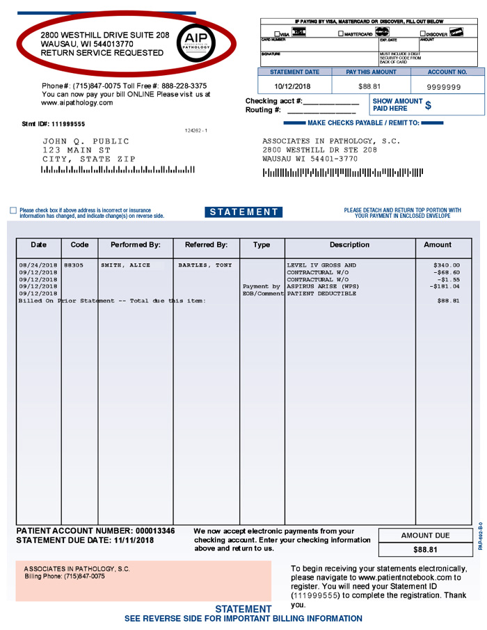 Pay Your Associates In Pathology Bill Online AIPathology